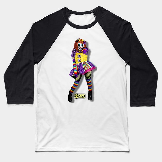 CFX TesaZombie Clown Baseball T-Shirt by CFXMasks